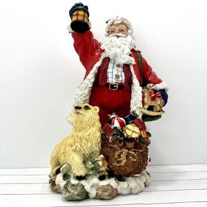 Holiday Santa Holding Gift Sack
